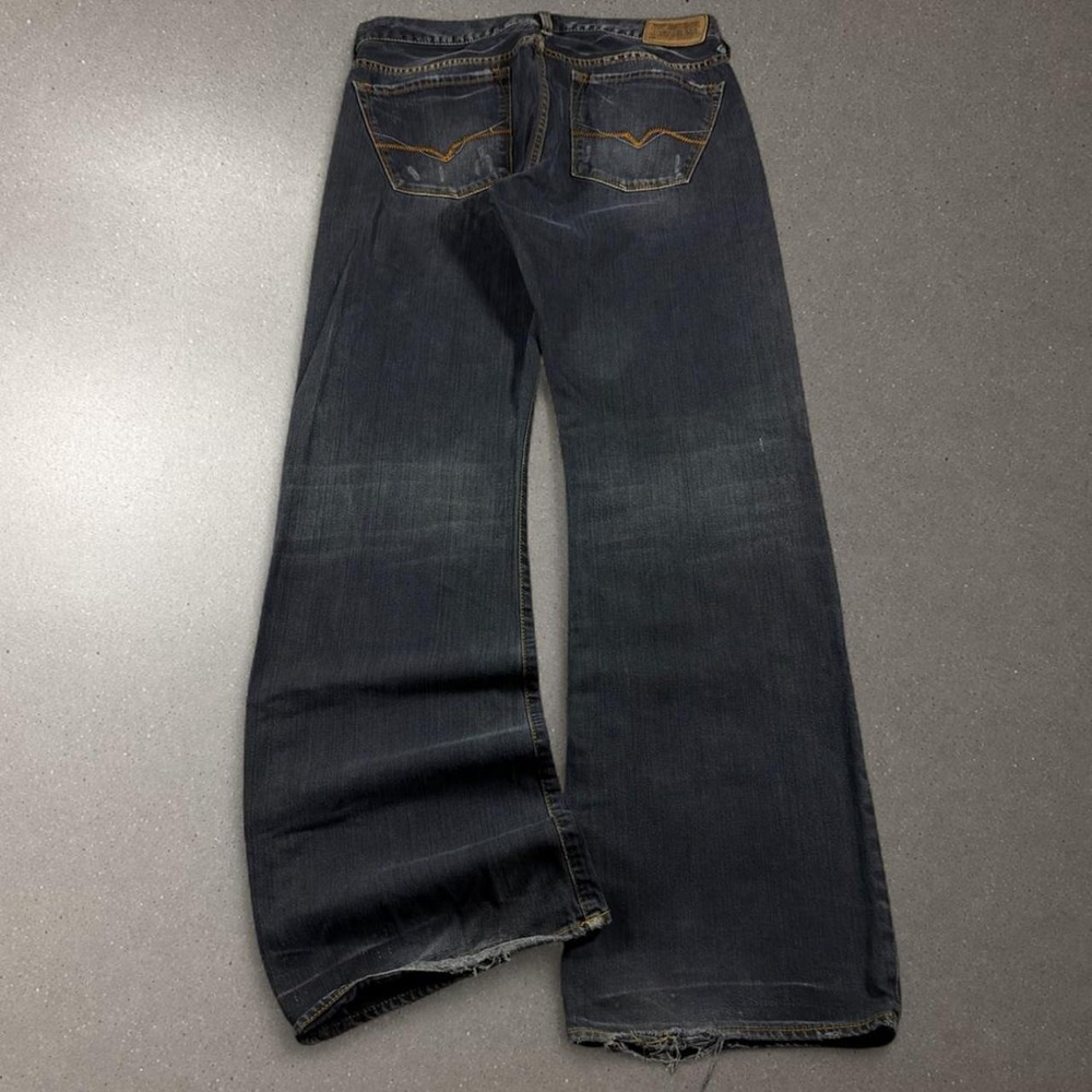 Guess Cliff Baggy Bootcut Jeans Mens 32x32 Navy Black Good Y2K Skater Grunge